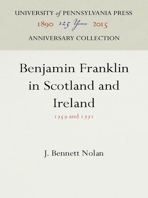cover image of Benjamin Franklin in Scotland and Ireland